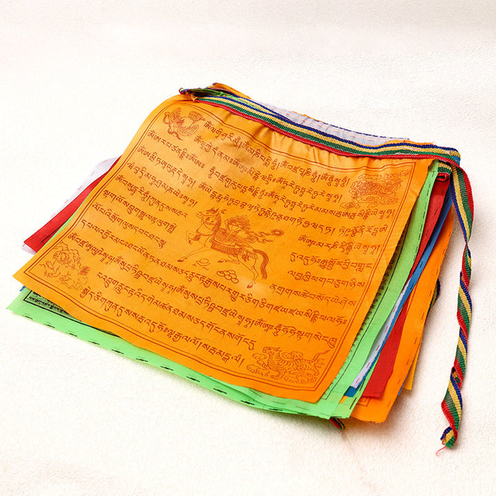 Windhorse outdoor prayer flags — view 2
