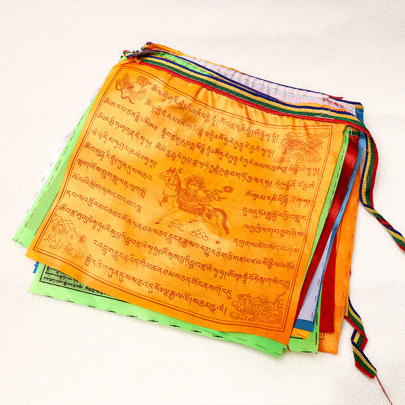 Windhorse outdoor prayer flags — view 1