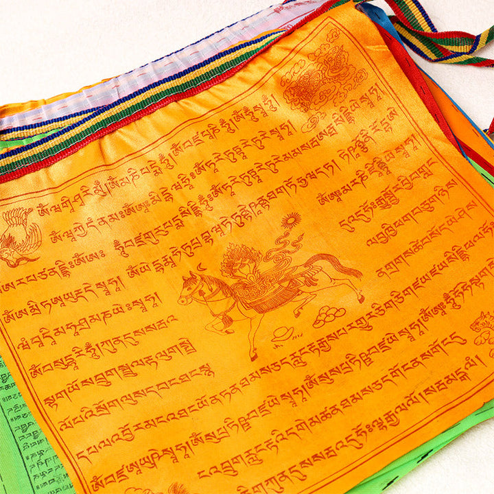 Windhorse outdoor prayer flags — view 3