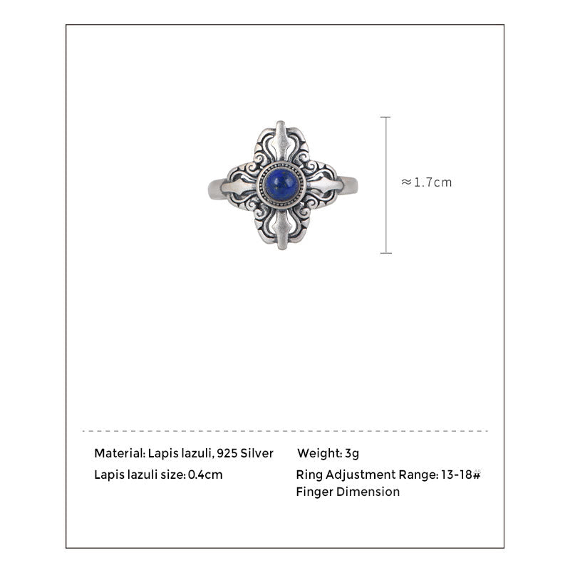 Lapis lazuli sterling silver ring product detail