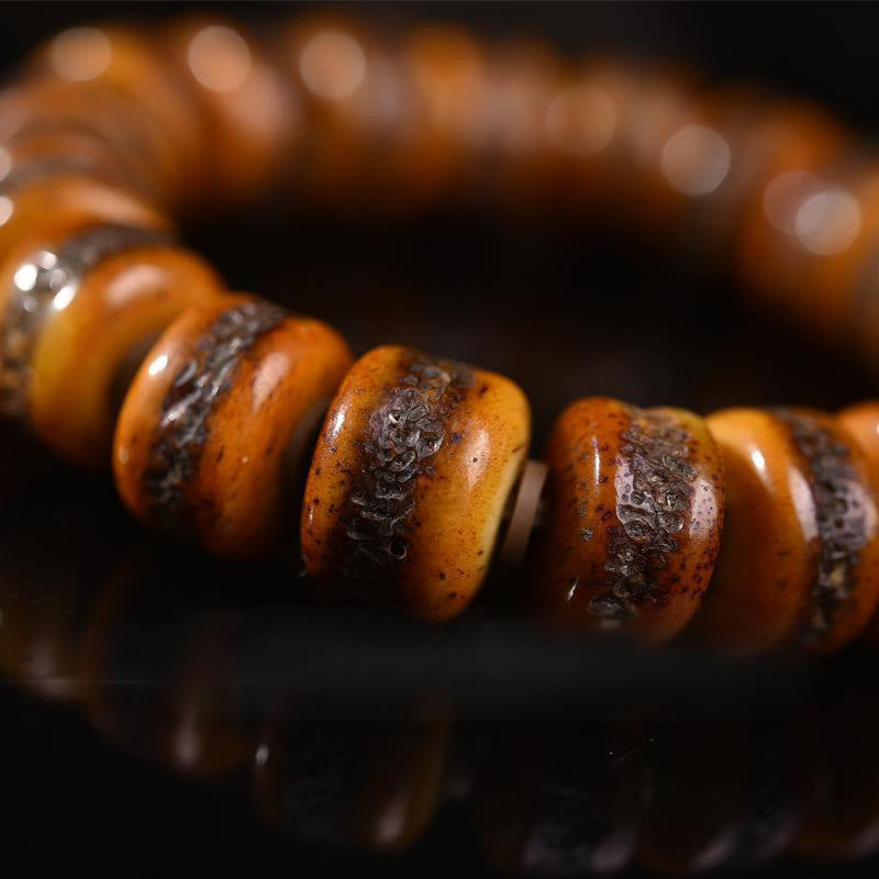 Tibetan bone bead skull bracelet — view 4