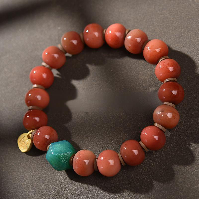 Tibetan camel bone tassel bracelet — view 2