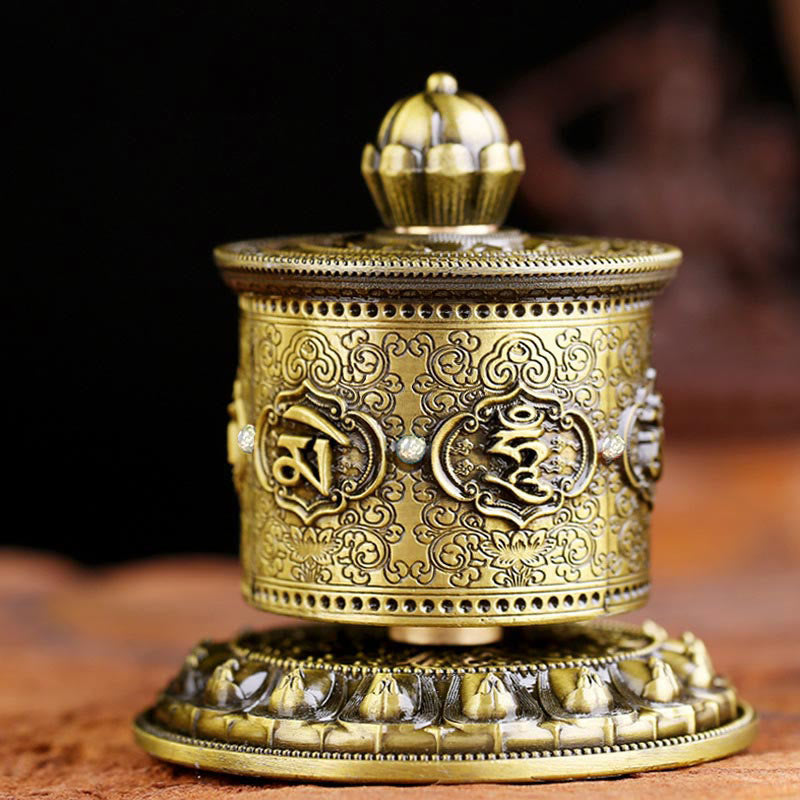 Tibetan prayer wheel car decoration — view 2