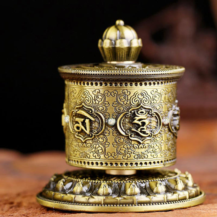 Tibetan prayer wheel car decoration — view 2
