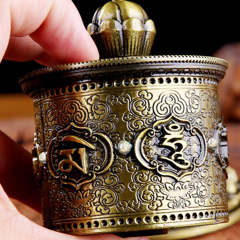 Tibetan prayer wheel car decoration — view 3