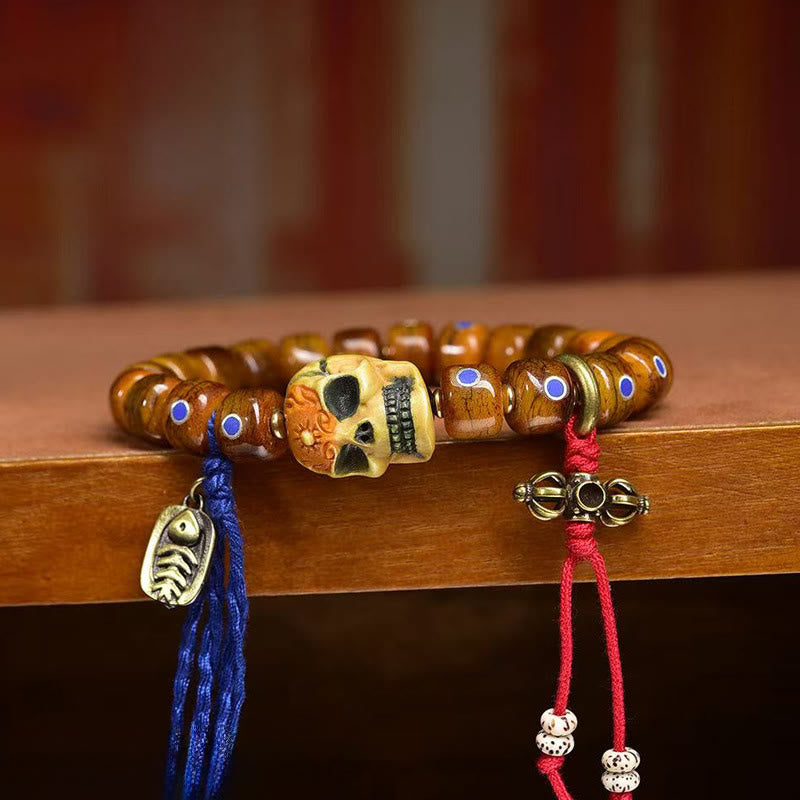 Tibetan bone bead bracelet — view 4
