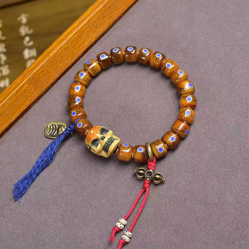 Tibetan bone bead bracelet — view 2