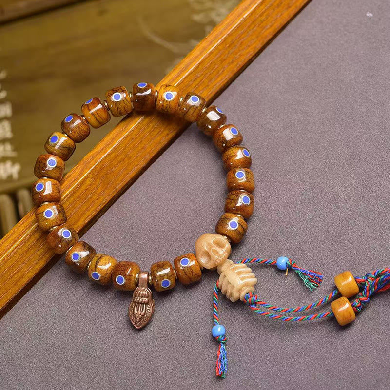 Tibetan bone bead bracelet — view 6