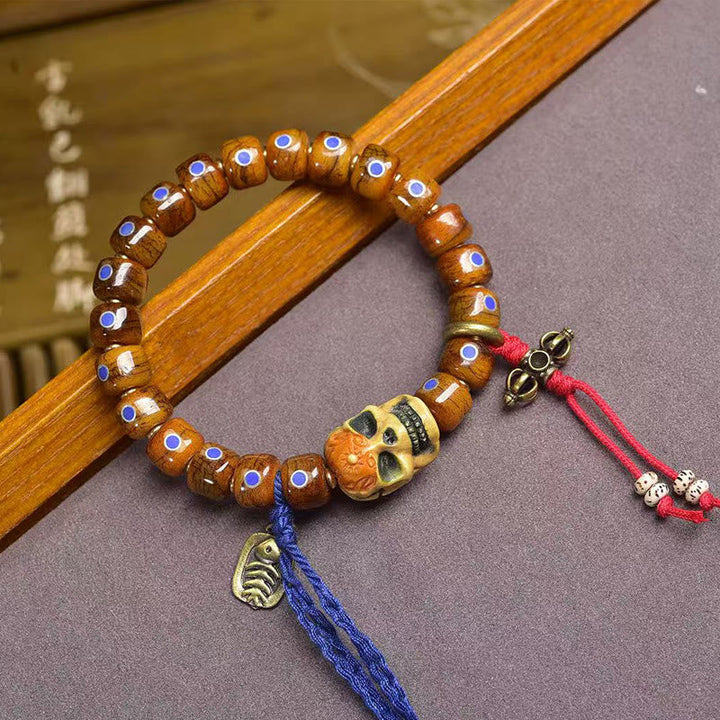 Tibetan bone bead bracelet — view 1