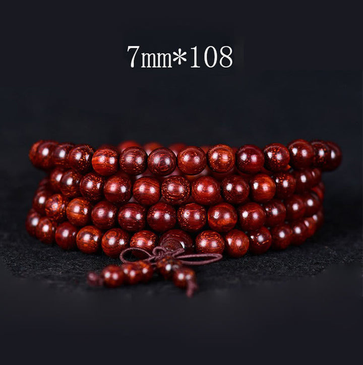 Tibetan red sandalwood bracelet — view 3