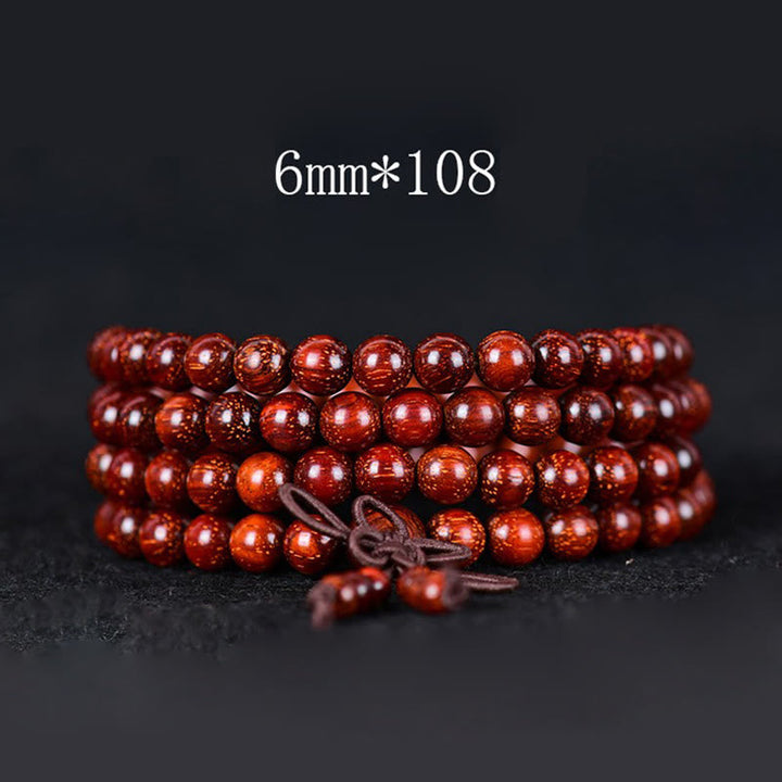 Tibetan red sandalwood bracelet — view 2
