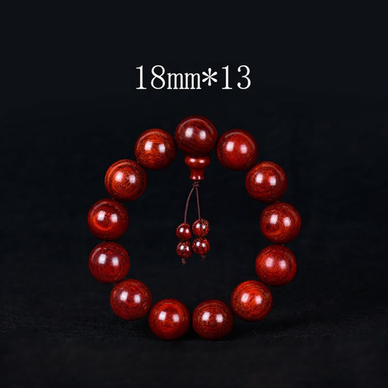 Tibetan red sandalwood bracelet — view 10