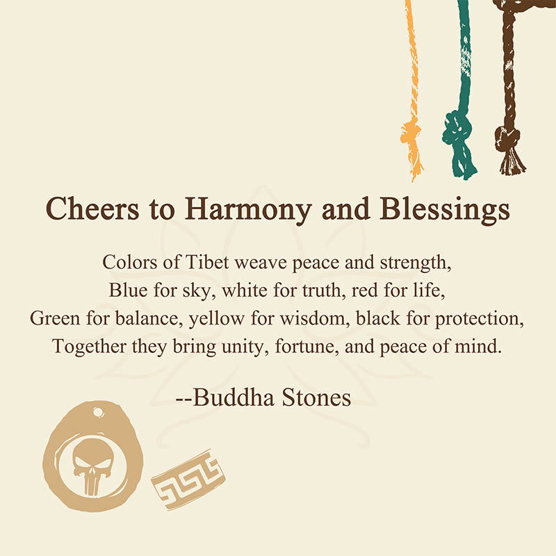 Tibetan rope bracelet with gift card — view 3