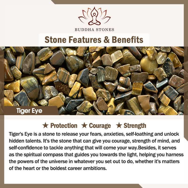 FREE Today: Courage and Strength Tiger Eye Lava Rock Hematite Beads Bracelet