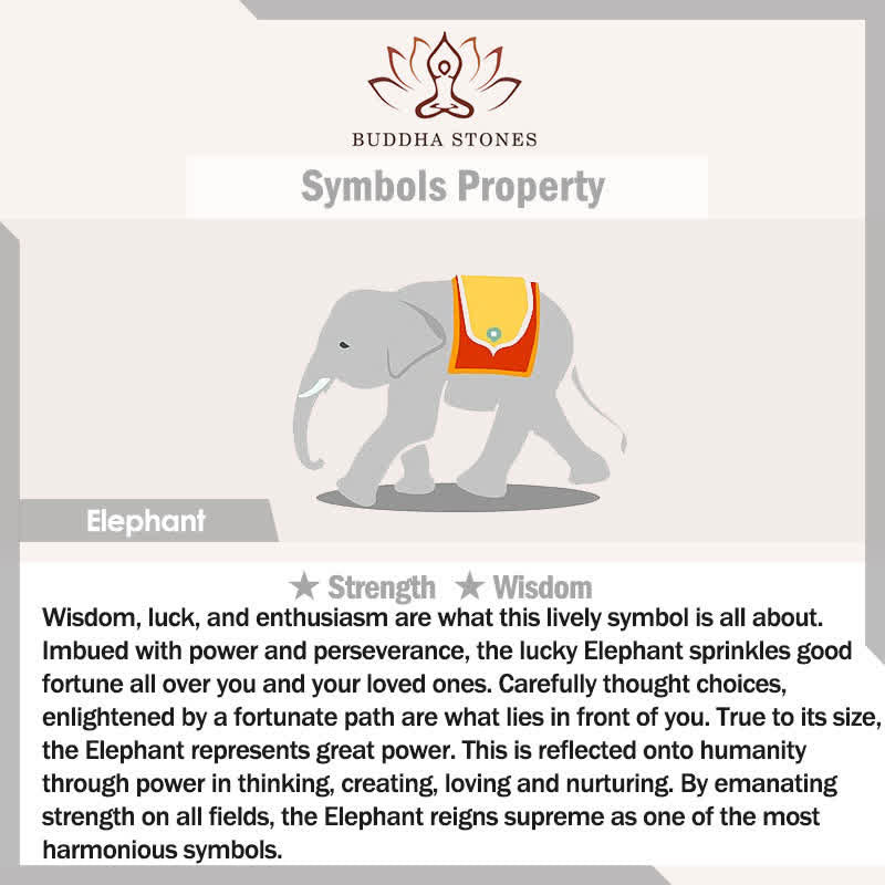 Buddha Stones Elephant Red String Woven Wisdom Bracelet