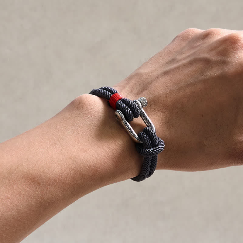 Buddha Stones Titanium Steel Shackle Stimulation Bracelet
