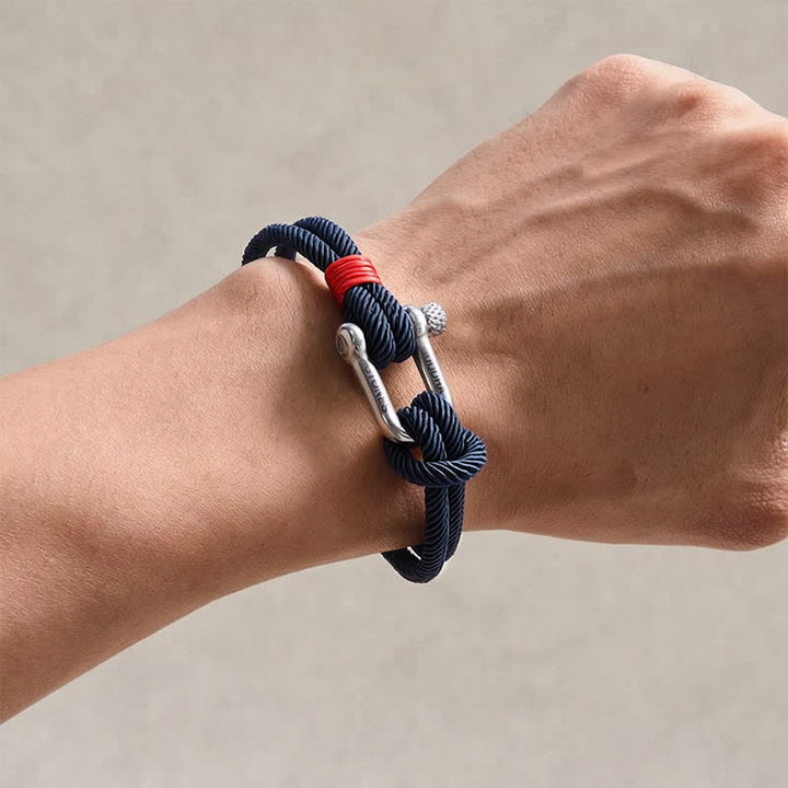 Buddha Stones Titanium Steel Shackle Stimulation Bracelet