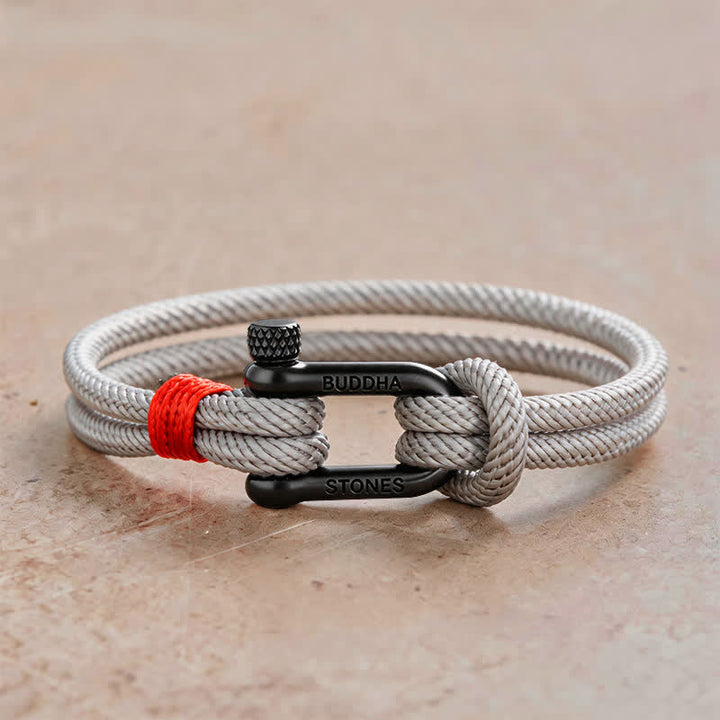 Buddha Stones Titanium Steel Shackle Stimulation Bracelet