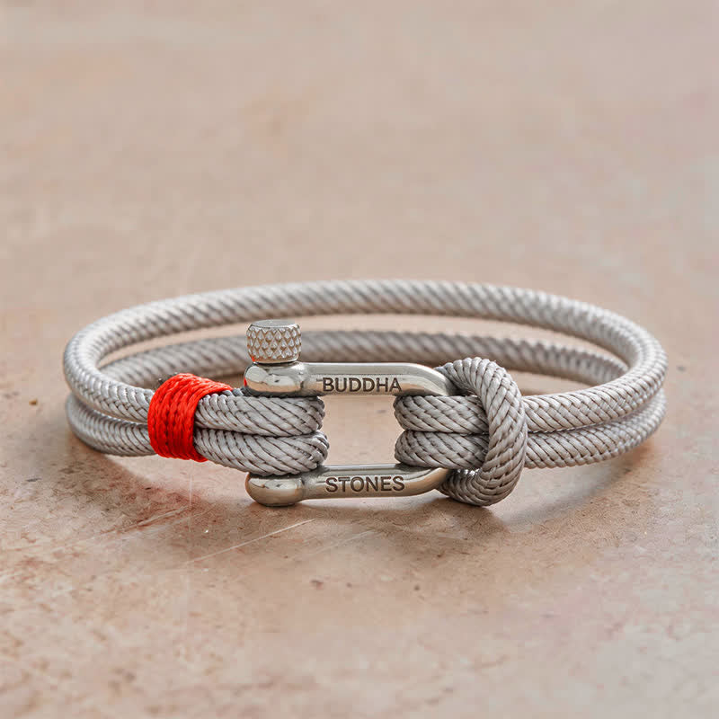 Buddha Stones Titanium Steel Shackle Stimulation Bracelet