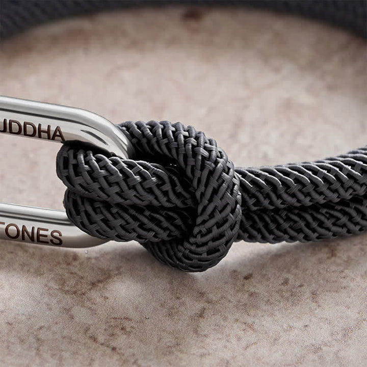 Buddha Stones Titanium Steel Shackle Stimulation Bracelet