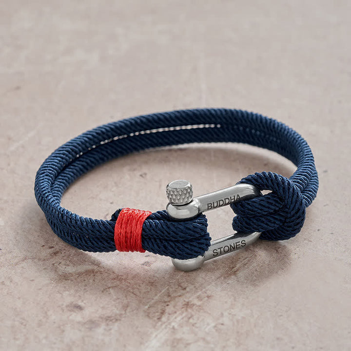 Buddha Stones Titanium Steel Shackle Stimulation Bracelet