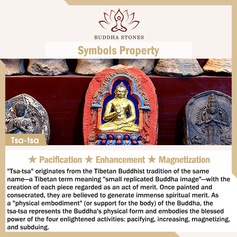 Tibetan Painted Tsa-tsa Tassel Pendant — view 6