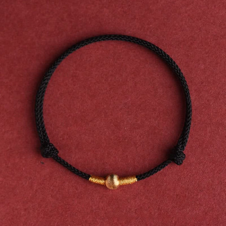 Buddha Stones Red String Hand-Woven Protection Bracelet Anklet