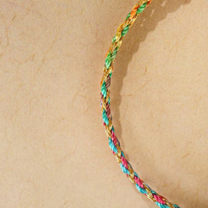 Buddha Stones Hand-Woven Colorful Red String Lucky Cord Bracelet