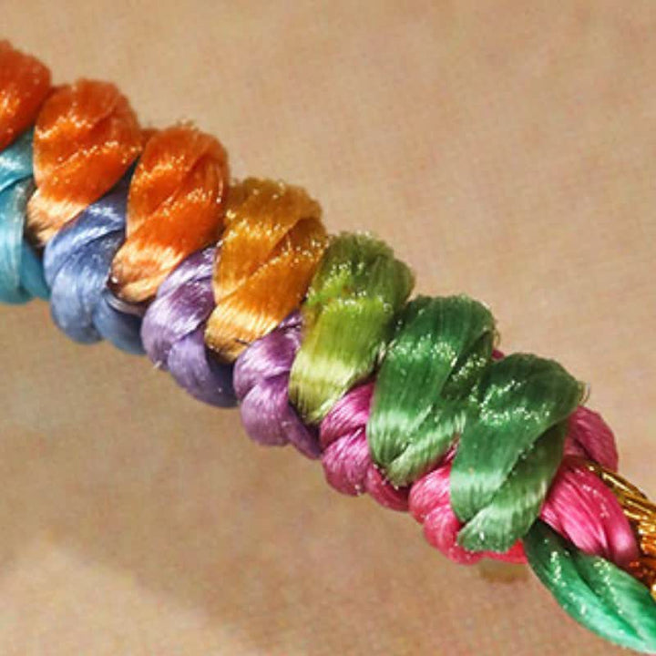 Buddha Stones Hand-Woven Colorful Red String Lucky Cord Bracelet