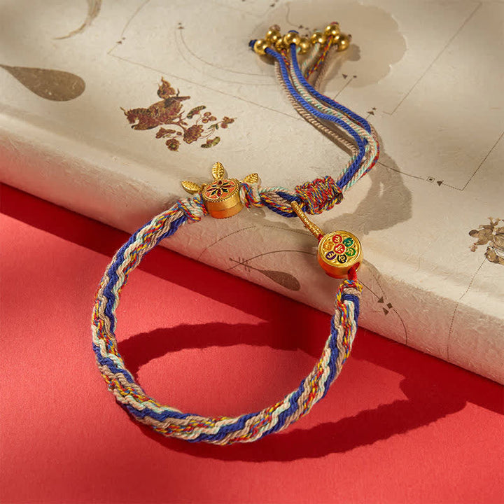 Buddha Stones Ethnic-style Five-Color Red String Protection Bracelet
