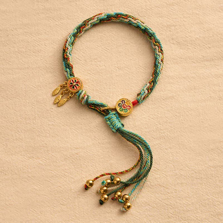 Buddha Stones Ethnic-style Five-Color Red String Protection Bracelet