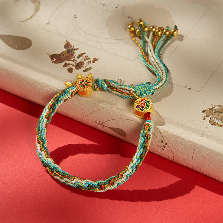 Buddha Stones Ethnic-style Five-Color Red String Protection Bracelet