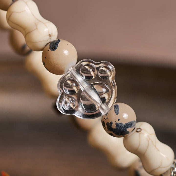 Buddha Stones Cat Skull Bone Design Courage Bracelet