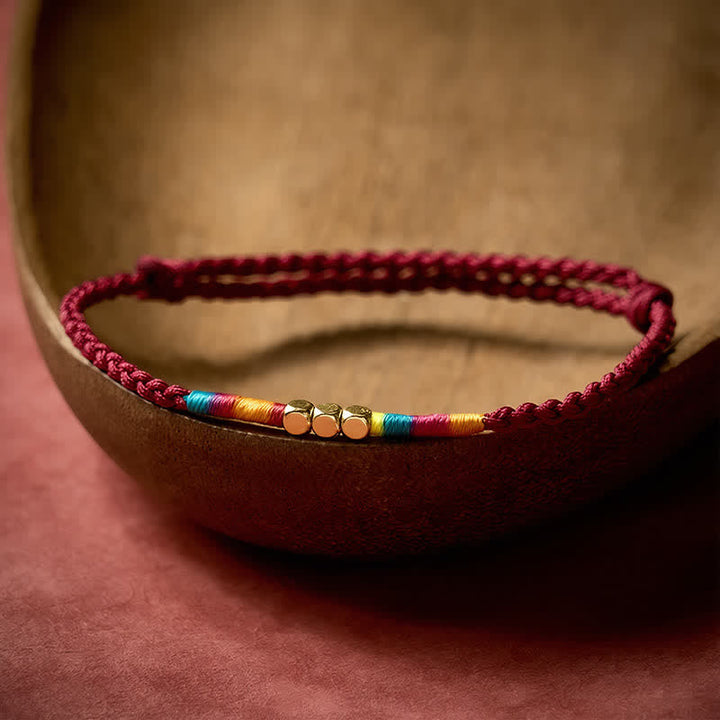 Buddha Stones 925 Sterling Silver Bead Red String Protection Bracelet