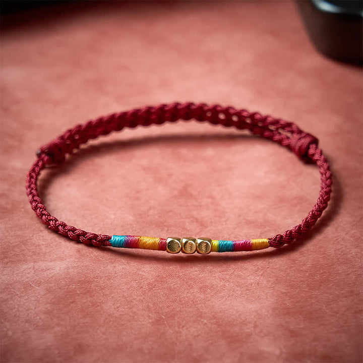 Buddha Stones 925 Sterling Silver Bead Red String Protection Bracelet