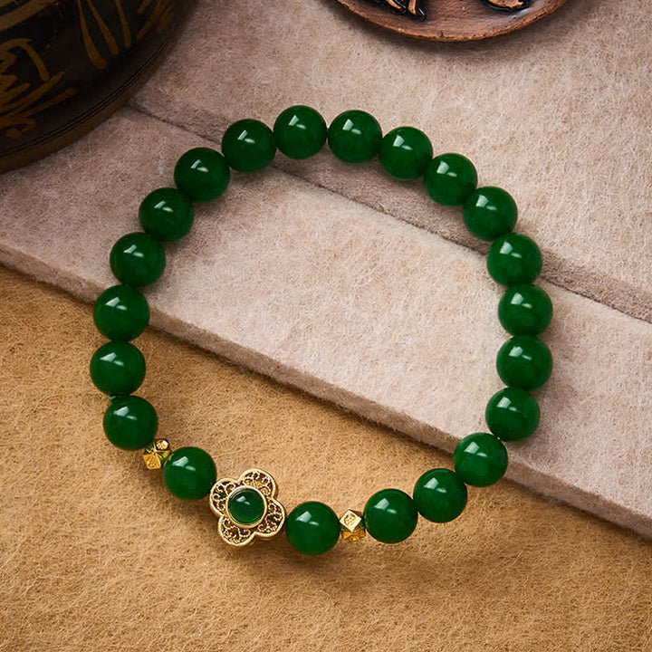 Buddha Stones Natural Quartzite Jade Beads Protection Bracelet