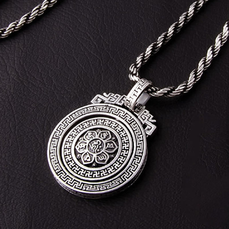 Tibetan double Dorje rotatable pendant — view 12