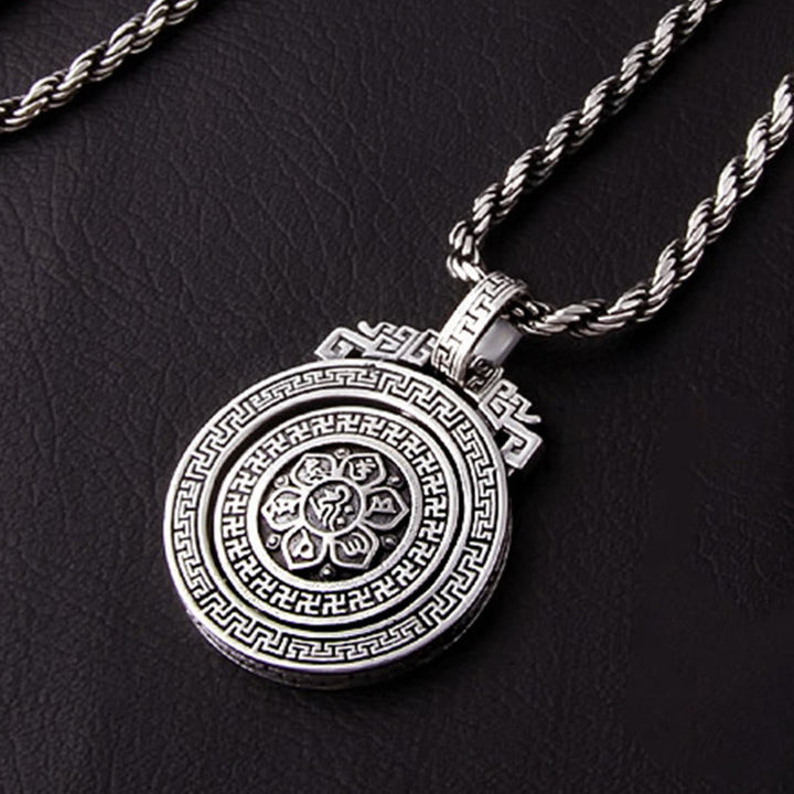 Tibetan double Dorje rotatable pendant — view 12