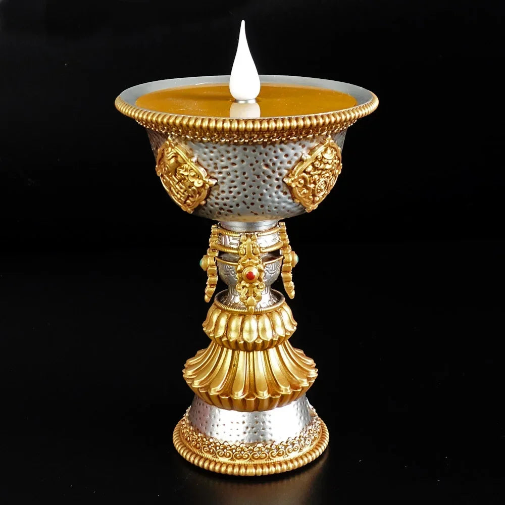 Tibetan Electronic Led Candle Butter Lamp