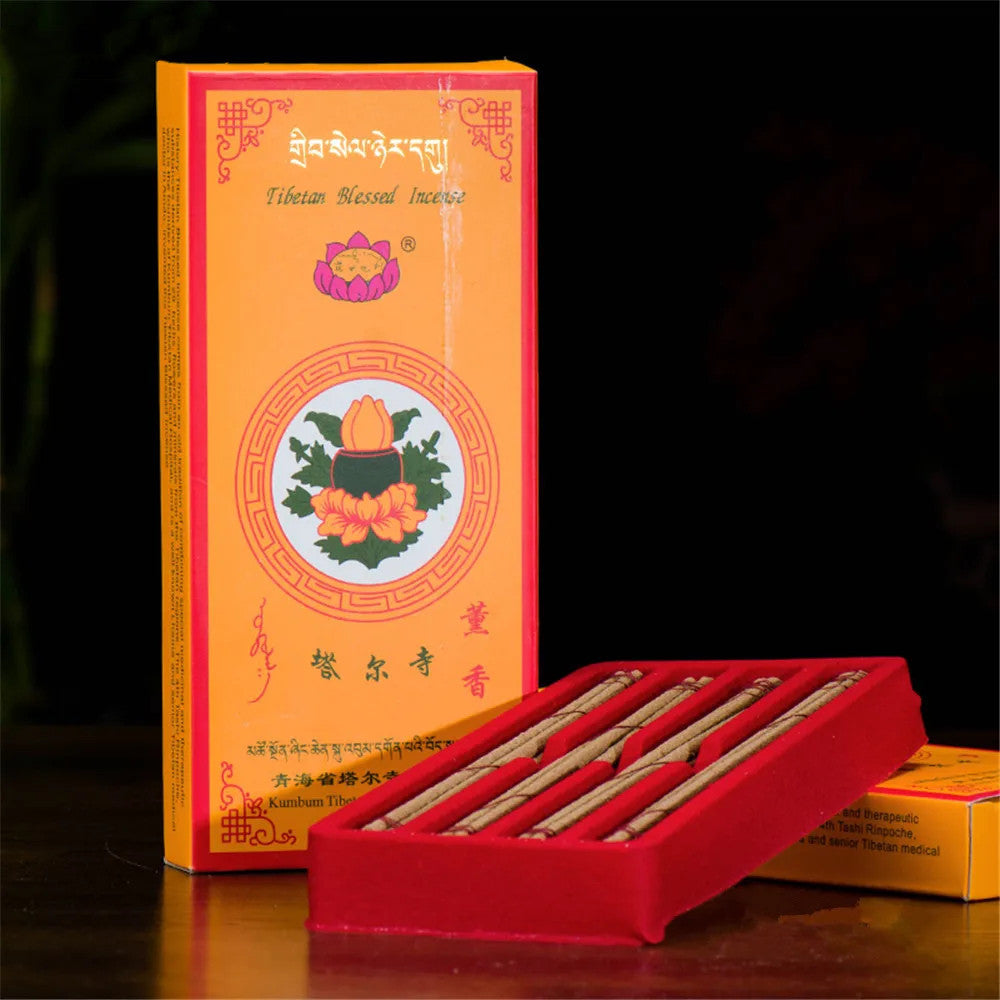 Kumbum Monastery Stick Incense Buddhist Holy Land Natural Herbal Meditation Incense Handmade Tibetan Blessed Incense sticks