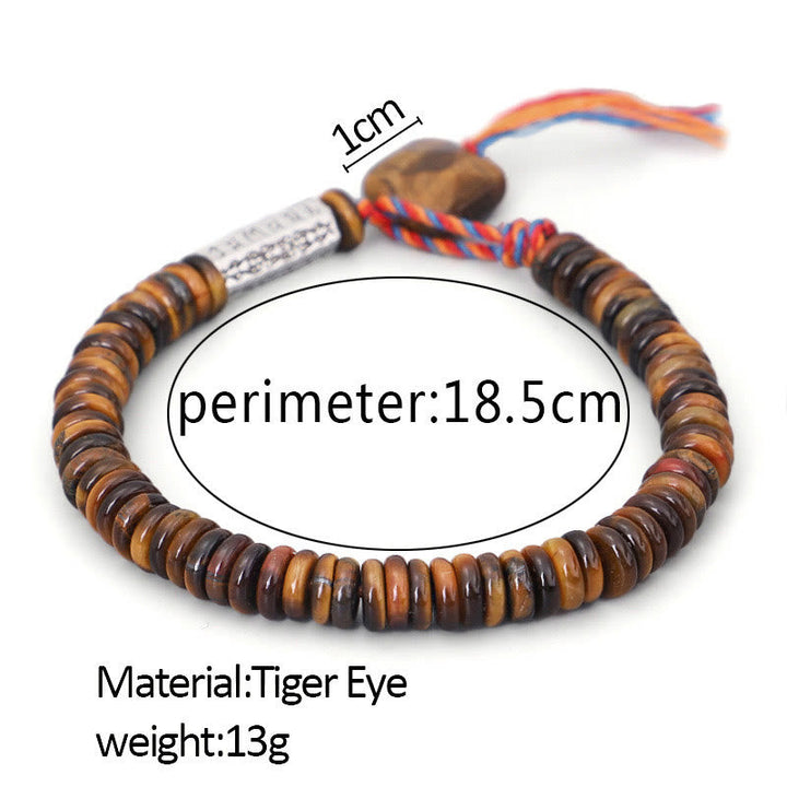 Tiger eye mantra bracelet — view 12