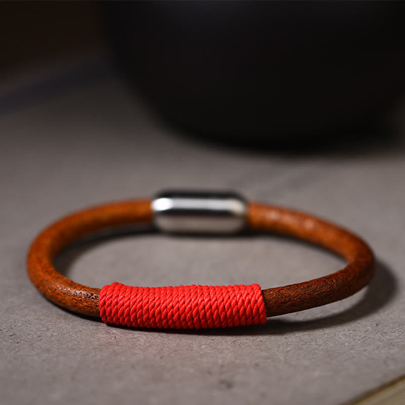 Five-element leather buckle bracelet — view 13