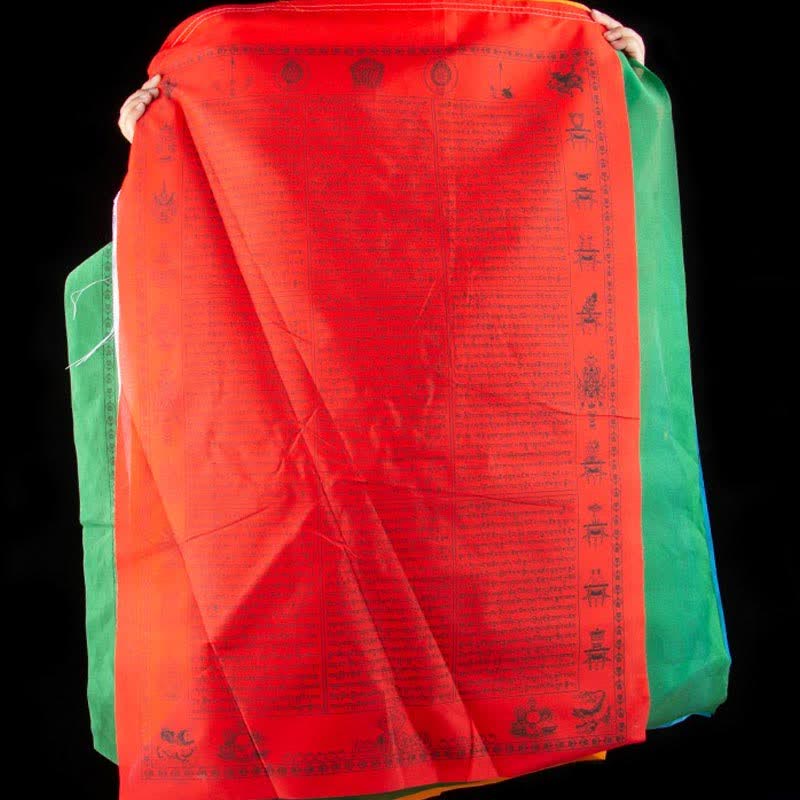Five-color Windhorse prayer flags — view 15