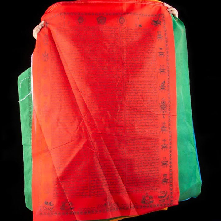 Five-color Windhorse prayer flags — view 15