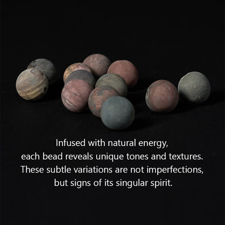 222 Angel Number Picasso Jasper Stone 108-Bead Mala — product view 7