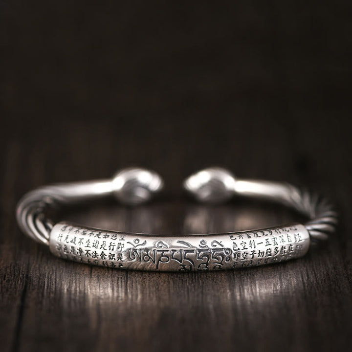 Om Mani Padme Hum copper cuff bracelet — view 7