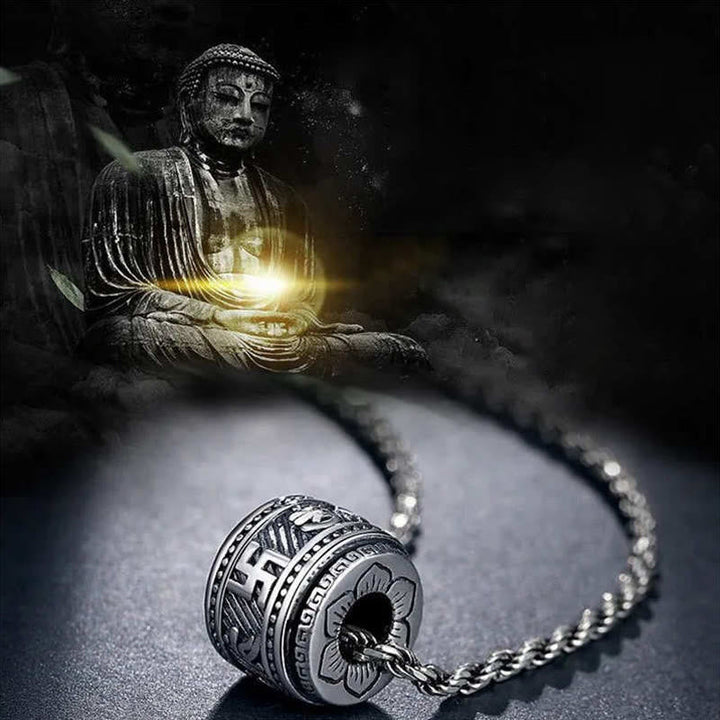 Tibetan mantra pendant — view 2