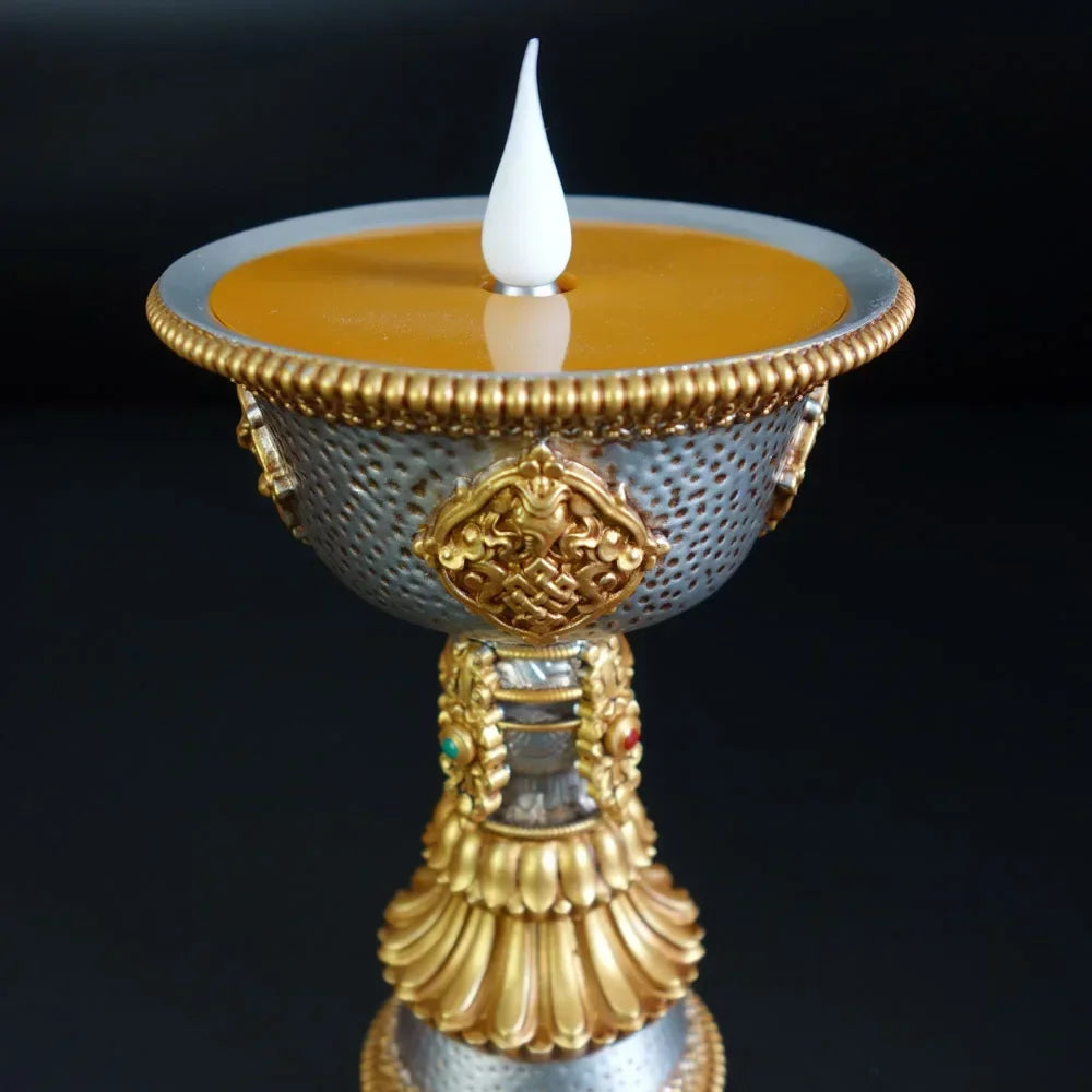 Tibetan Electronic Led Candle Butter Lamp