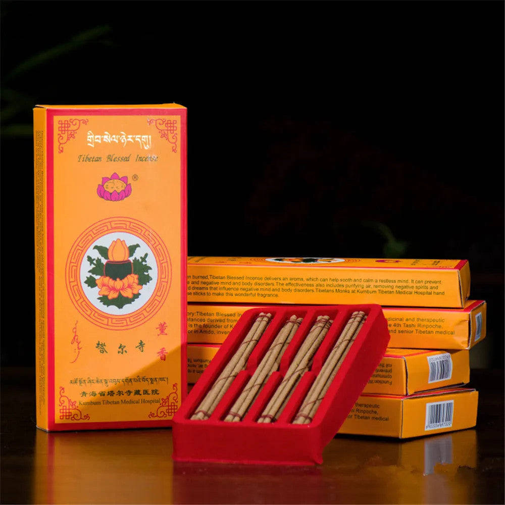 Kumbum Monastery Stick Incense Buddhist Holy Land Natural Herbal Meditation Incense Handmade Tibetan Blessed Incense sticks