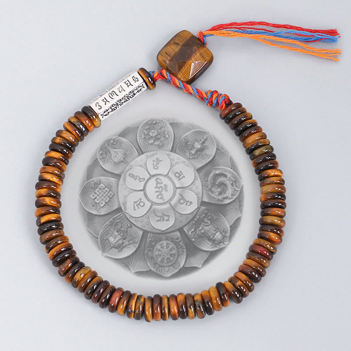 Tiger eye mantra bracelet — view 13